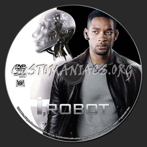 I Robot (2004) dvd label