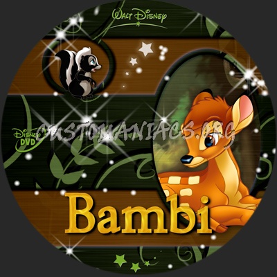 Bambi dvd label