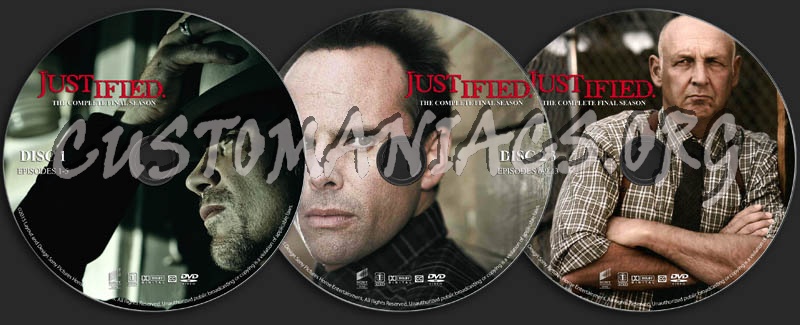 Justified - Season 6 dvd label