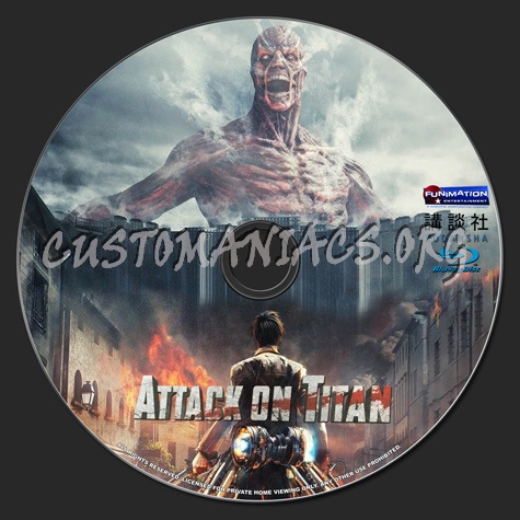 Attack on Titan blu-ray label