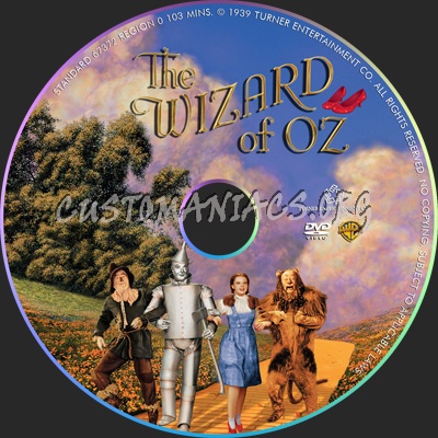 The Wizard Of OZ dvd label