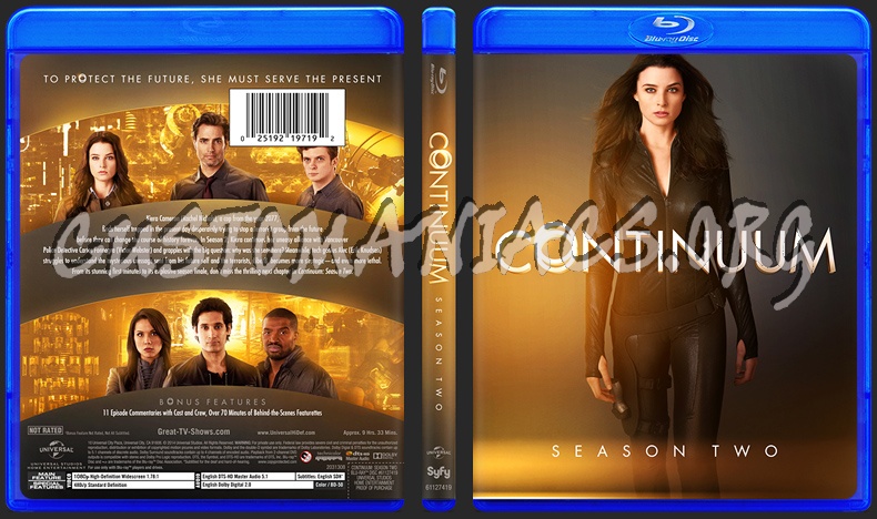 Continuum - Season 2 blu-ray cover