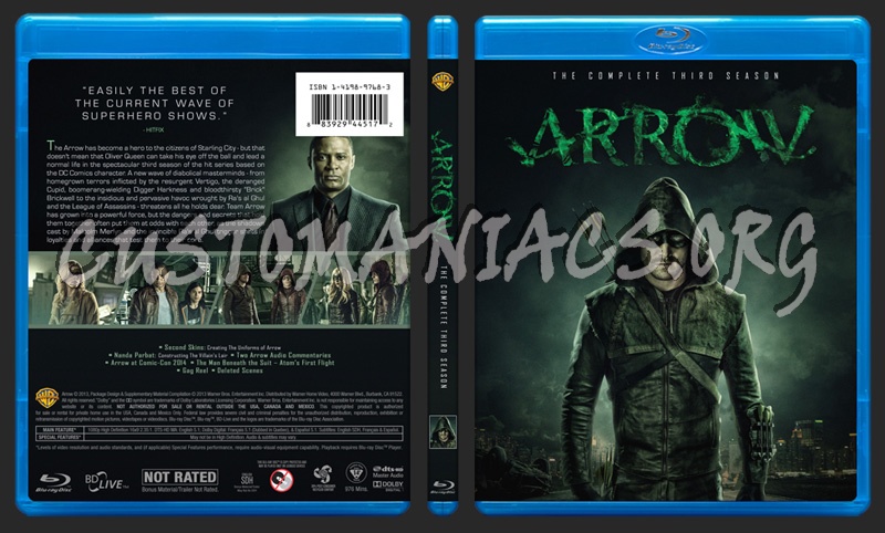 Arrow - Season 3 blu-ray cover