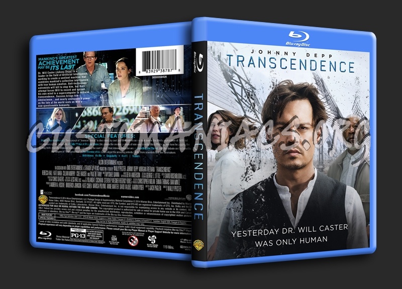 Transcendence blu-ray cover