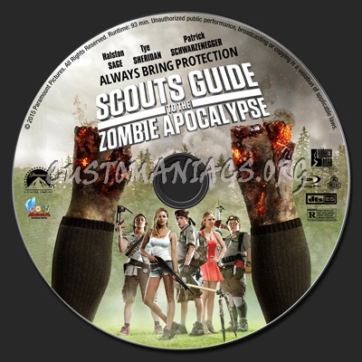 Scouts Guide to the Zombie Apocalypse blu-ray label