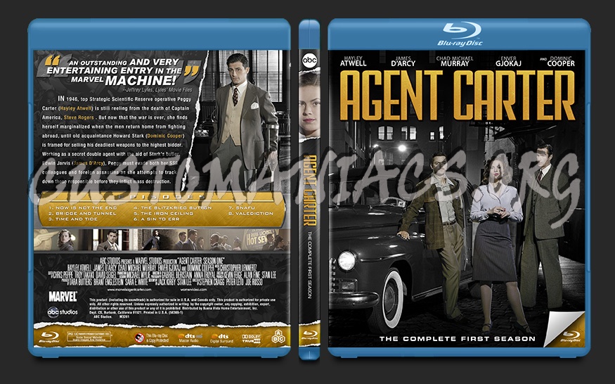 Agent Carter Season 1 Blu Ray Cover Dvd Covers Labels By Customaniacs Id Free Download Highres Blu Ray Cover