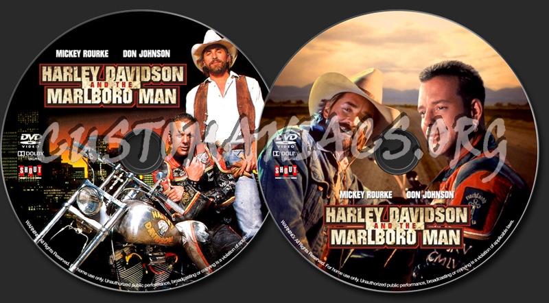 Harley Davidson and the Marlboro Man (1991) dvd label