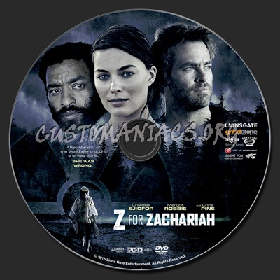Z For Zachariah dvd label