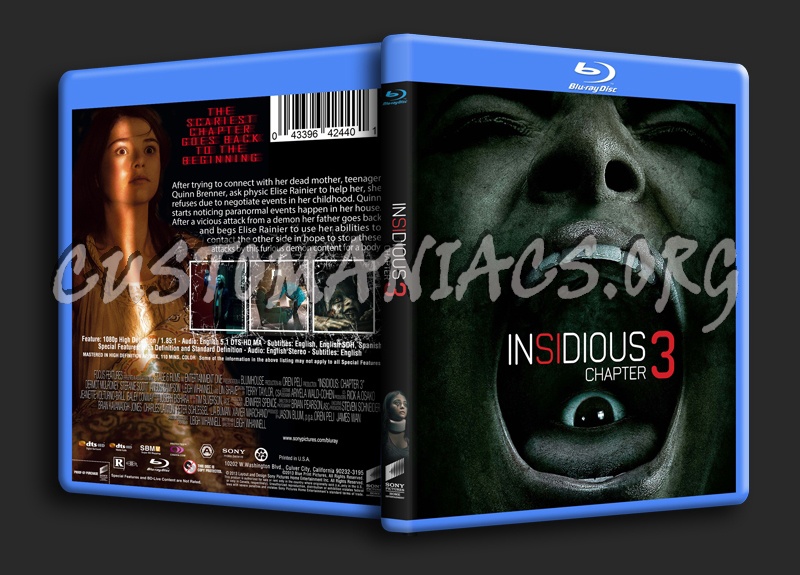 Insidious Chapter 3 blu-ray cover