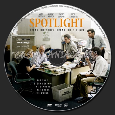 Spotlight dvd label