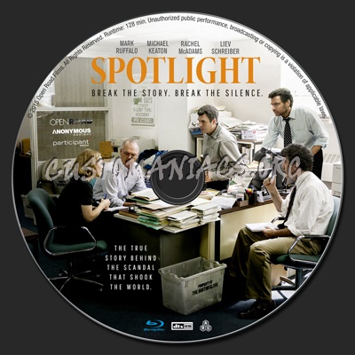 Spotlight blu-ray label