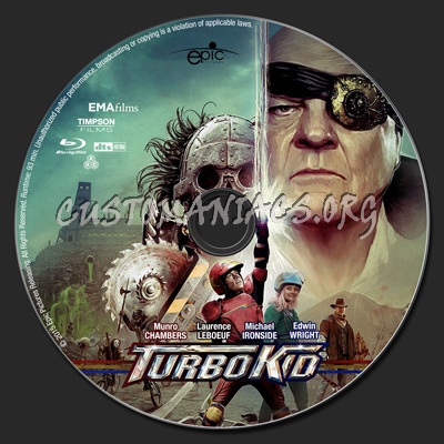 Turbo Kid blu-ray label