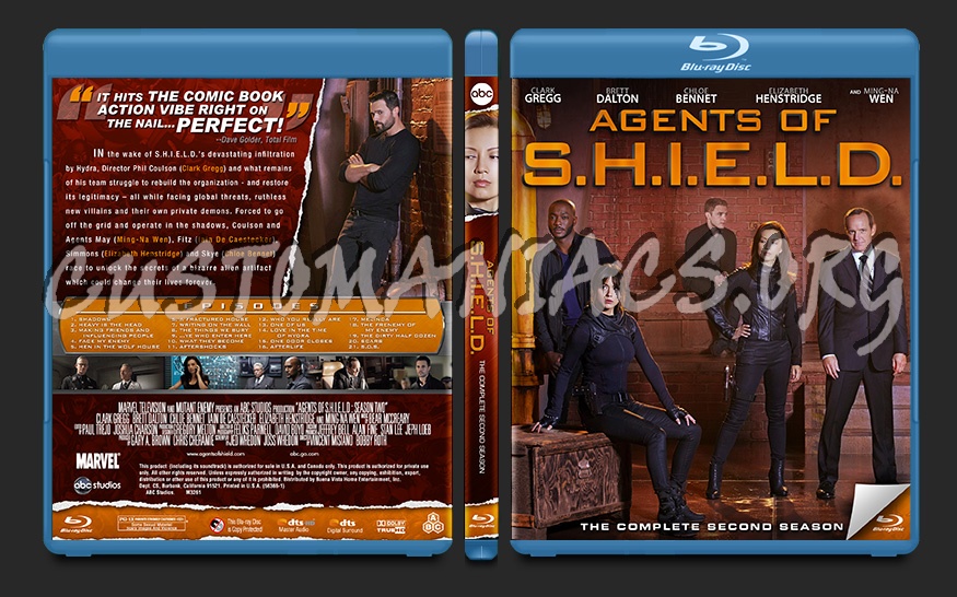 Agents of S.H.I.E.L.D. Season Two blu-ray cover
