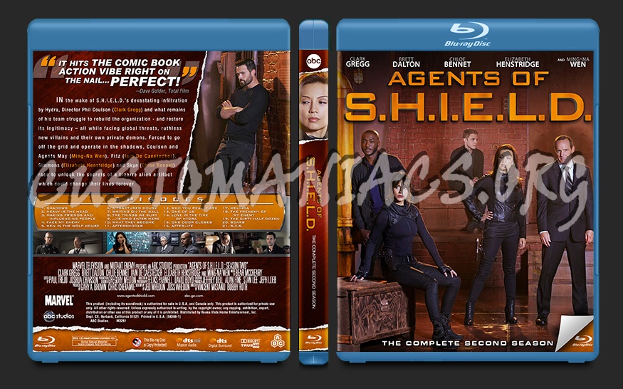 Agents of S.H.I.E.L.D. Season Two blu-ray cover