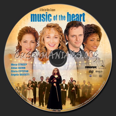 Music of the Heart dvd label