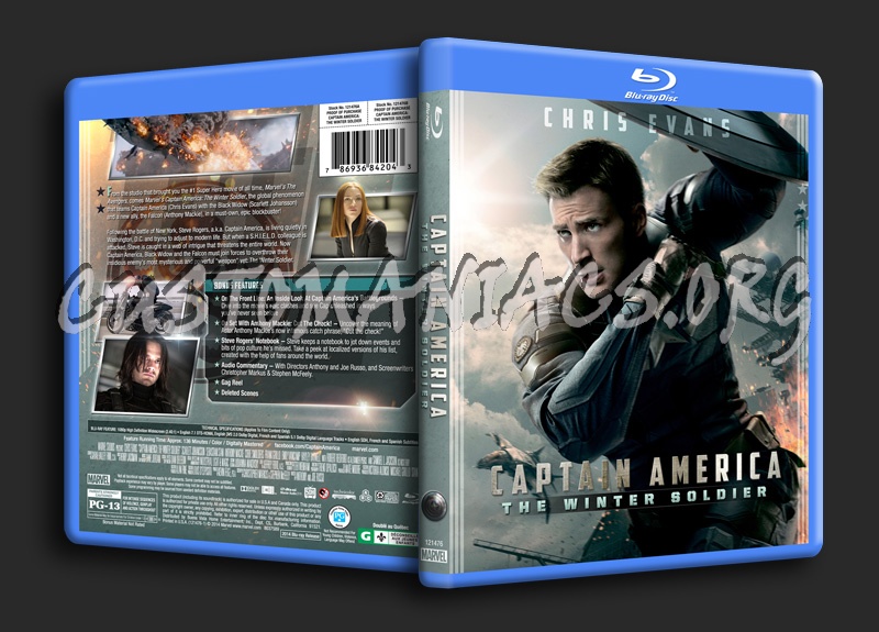 Captain America - The Winter Soldier blu-ray cover