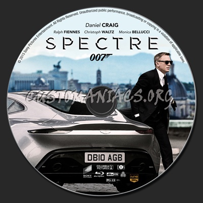 Spectre blu-ray label