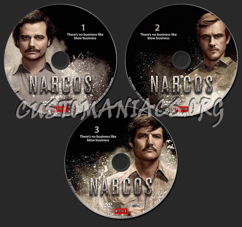 Narcos dvd label
