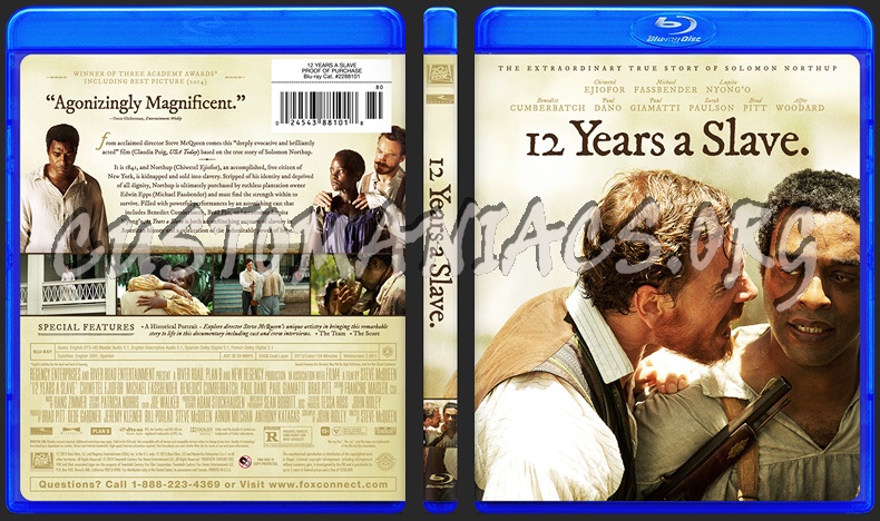 12 Years a Slave blu-ray cover