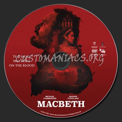 Macbeth (2015) dvd label
