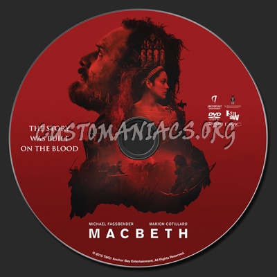 Macbeth (2015) dvd label