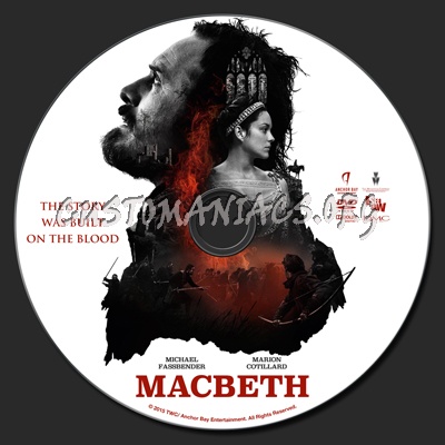 Macbeth (2015) dvd label