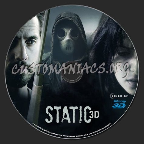 Static 3D blu-ray label