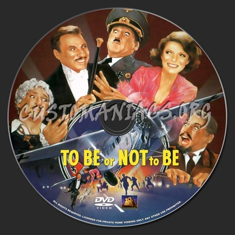 To Be Or Not  To Be dvd label