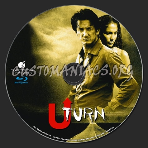 U-Turn blu-ray label