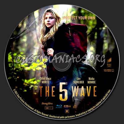 The 5th Wave (aka: The Fifth Wave) blu-ray label