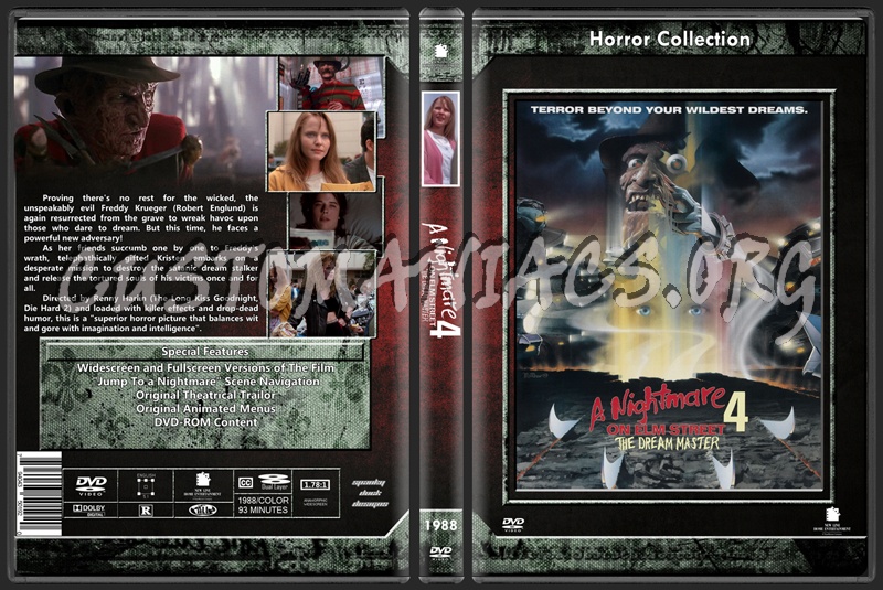 A Nightmare On Elm Street Part 4 Dream Master dvd cover