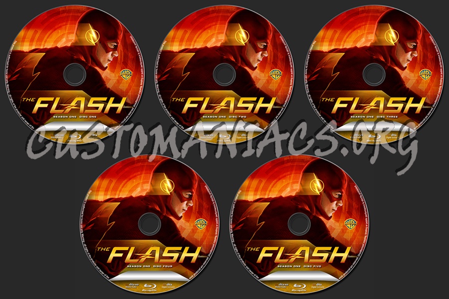 The Flash Season One blu-ray label