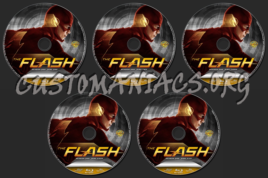 The Flash Season One blu-ray label