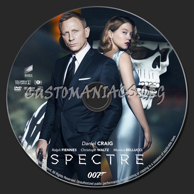 Spectre dvd label