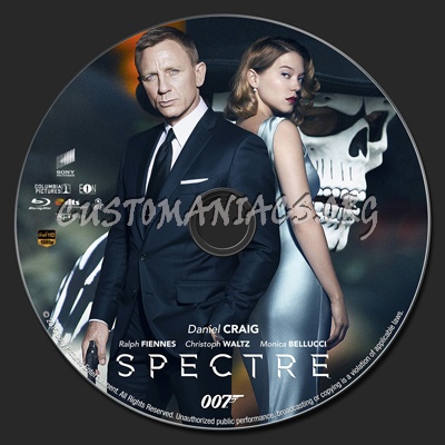 Spectre blu-ray label