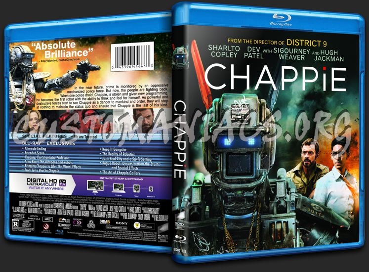 Chappie blu-ray cover