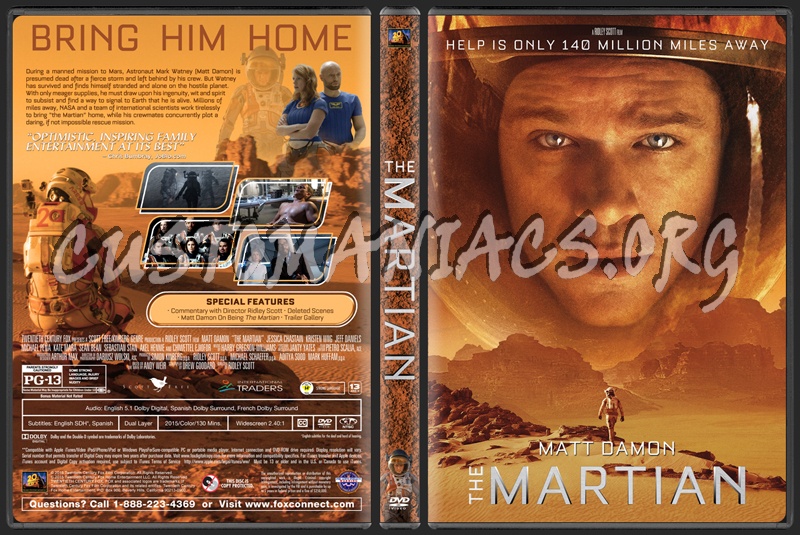 The Martian dvd cover