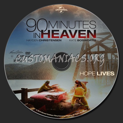 90 Minutes In Heaven dvd label