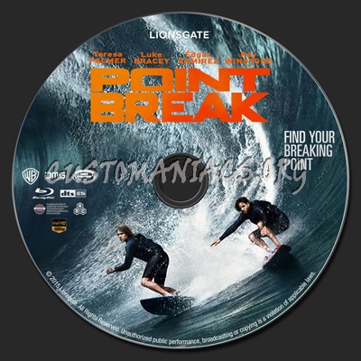 Point Break blu-ray label