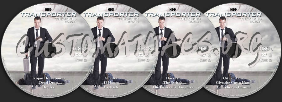 Transporter - Season 1 dvd label