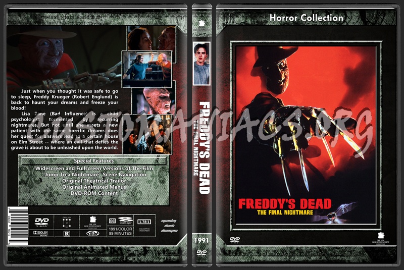 A Nightmare On Elm Street Part 6 Freddys Dead dvd cover