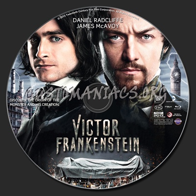 Victor Frankenstein blu-ray label