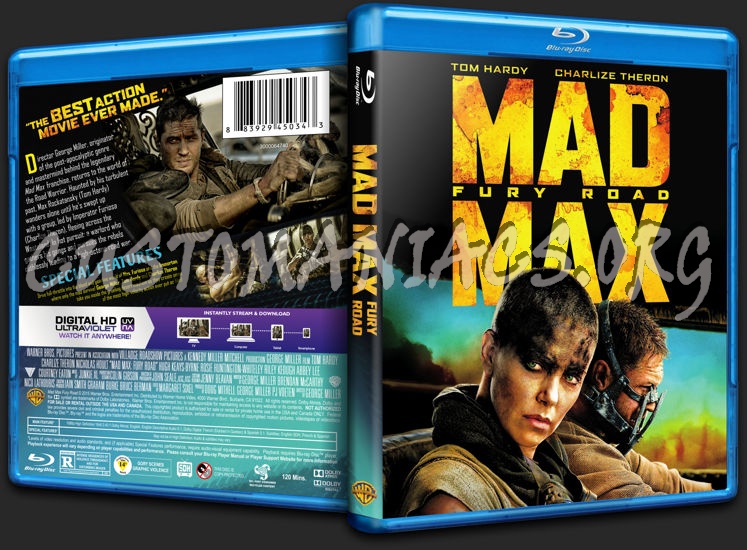 Mad Max: Fury Road blu-ray cover