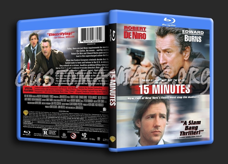 15 Minutes blu-ray cover