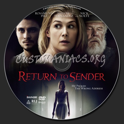 Return To Sender (2015) dvd label