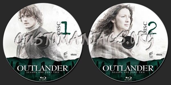 Outlander Season One Part Two blu-ray label