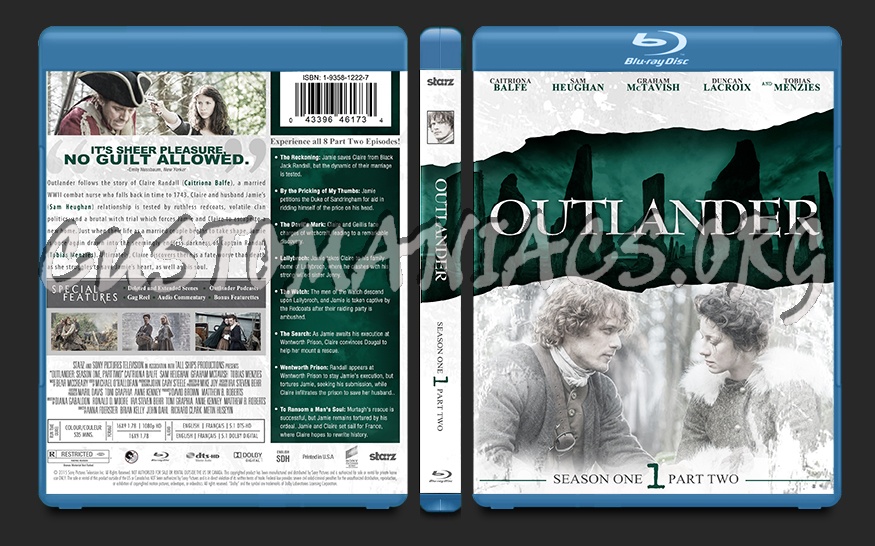 Outlander Season One Part Two blu-ray cover