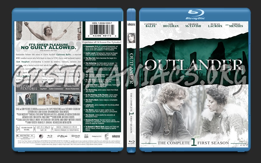 Outlander Season One blu-ray cover