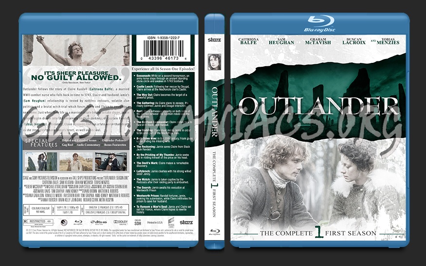 Outlander Season One blu-ray cover