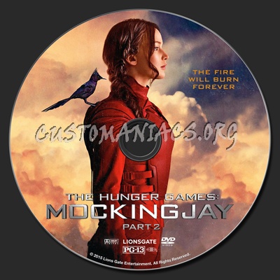 The Hunger Games: Mockingjay Part 2 dvd label